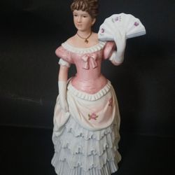 Vintage Homco Porcelain Lady Figurine "Shall We Dance" (#1421) 8.5" tall