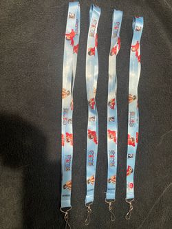 One piece blue lanyard