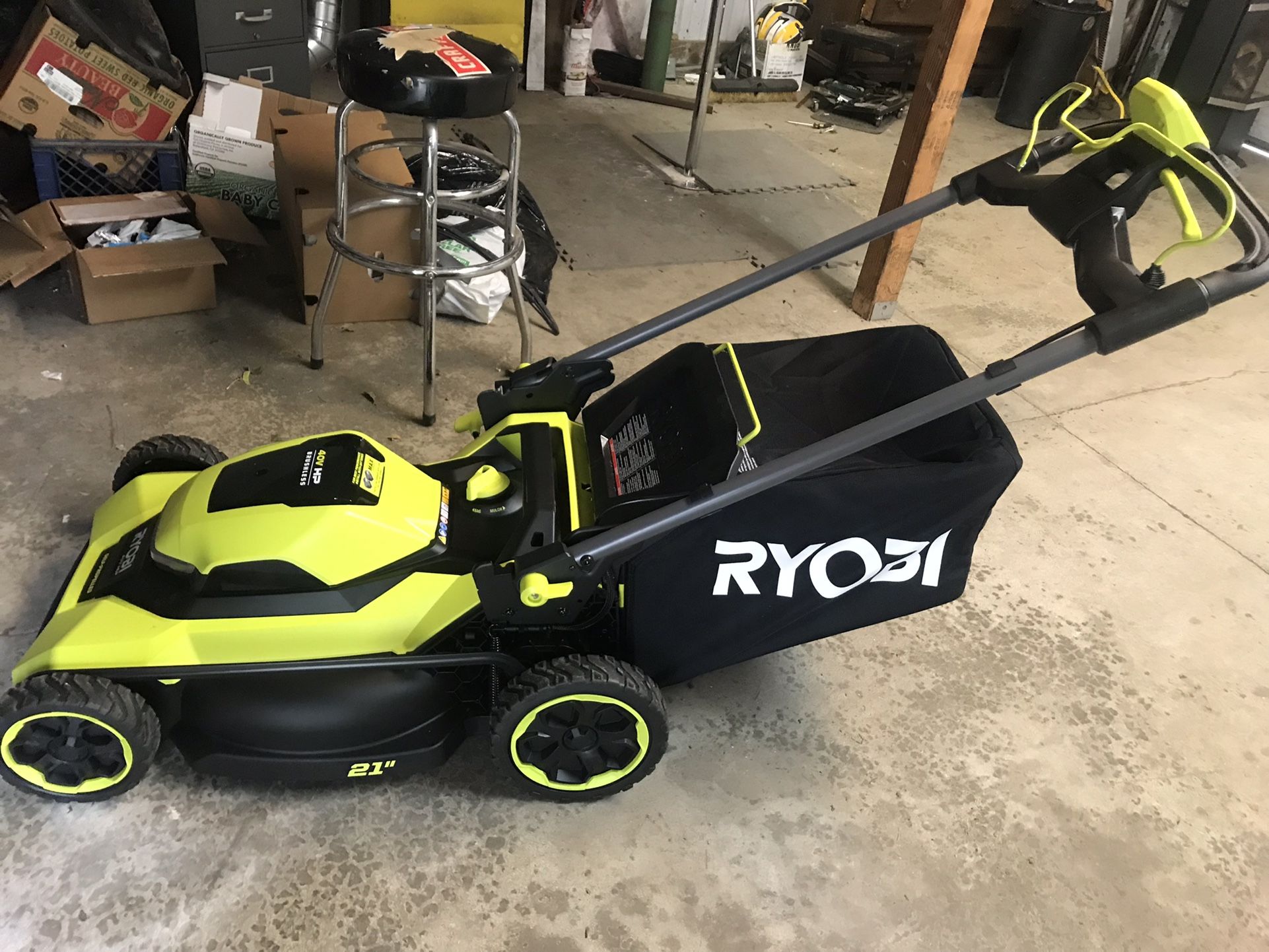 New Ryobi 40 Volt Self Propelling Mower