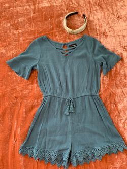 Girls Jumpsuit shorts//size 7/8