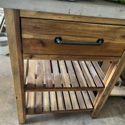 Side Table Kitchen Cubby