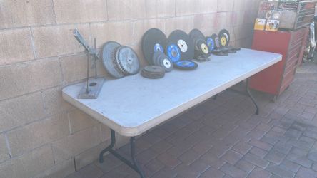 Graining wheels and snapon tool boxes