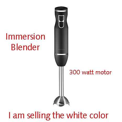 New Chefman 300-Watt 2-Speed Control Immersion Hand Blender