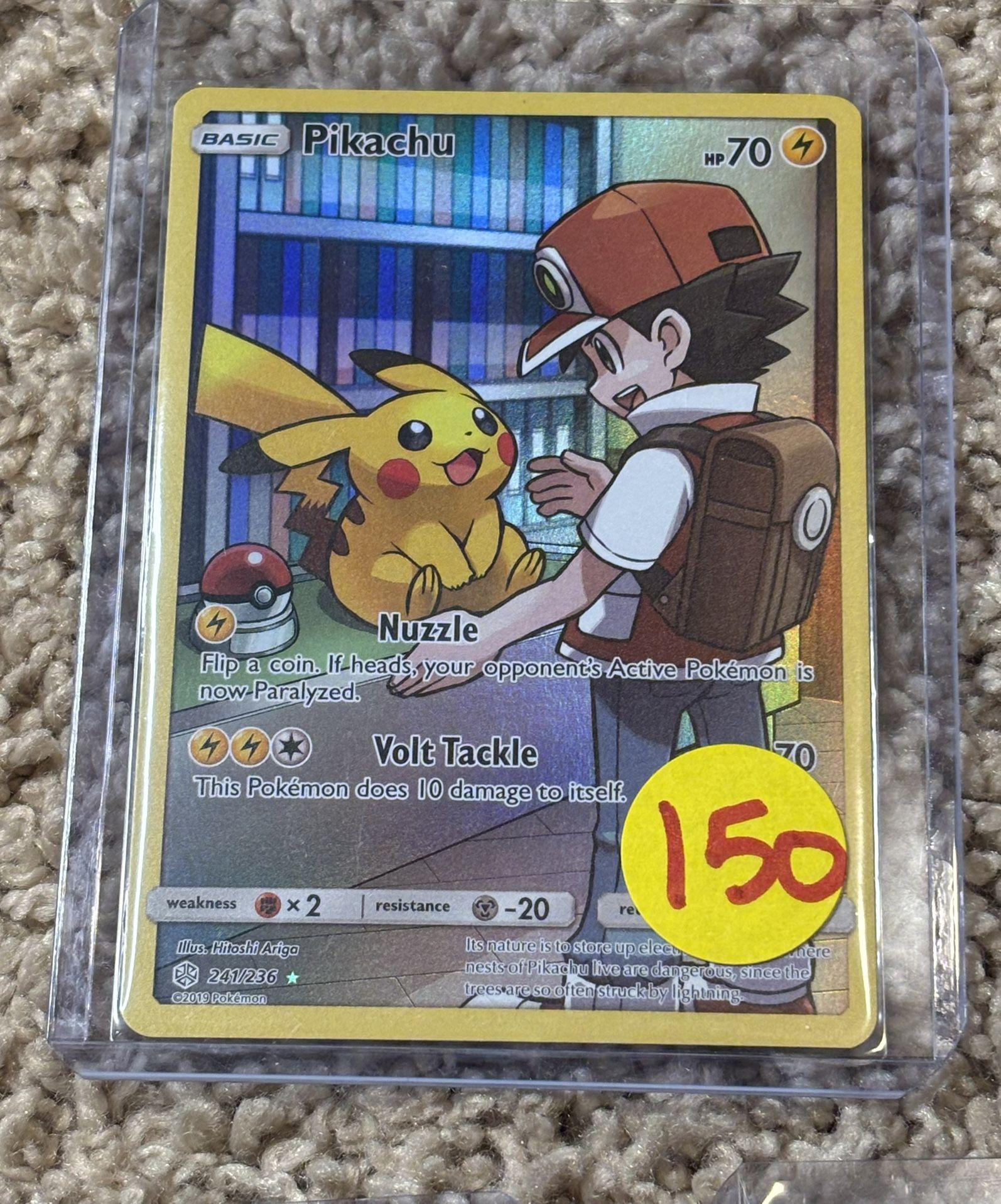 Gengar, Charizard, Pikachu Pokemon Cards For Sale From $70 To $250. Price  On Each Card
