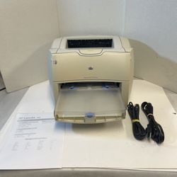 HP LaserJet 1200 Series Monochrome Laser Printer Workgroup With Toner - Tested