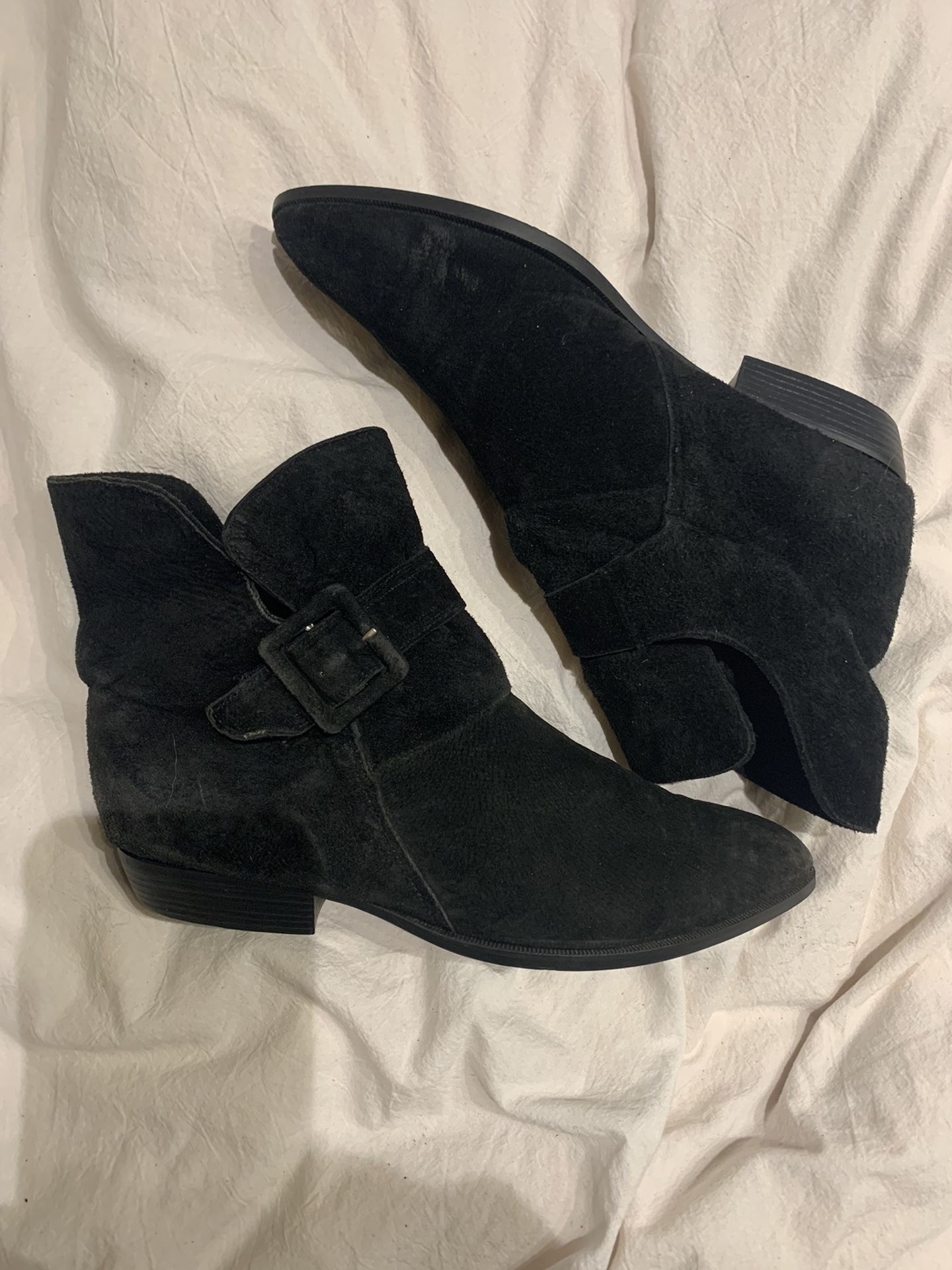 Black Suede Ankle Boots