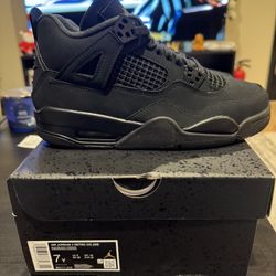 Jordan 4 Black Cat - $250 - Sz 7Y - Brand New