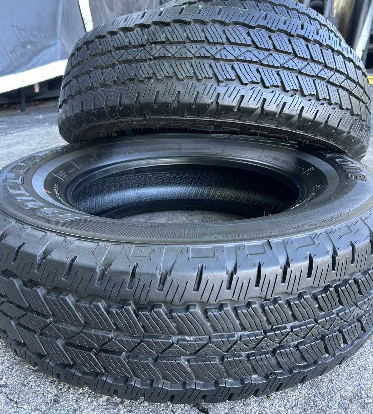 255 70 18 New Take Off Bridgestone Dueler AT Tires