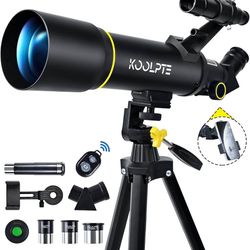 Brand New in sealed box 70mm kids&Adults Telescope Set – Tripod, Phone Adapter, Remote Included