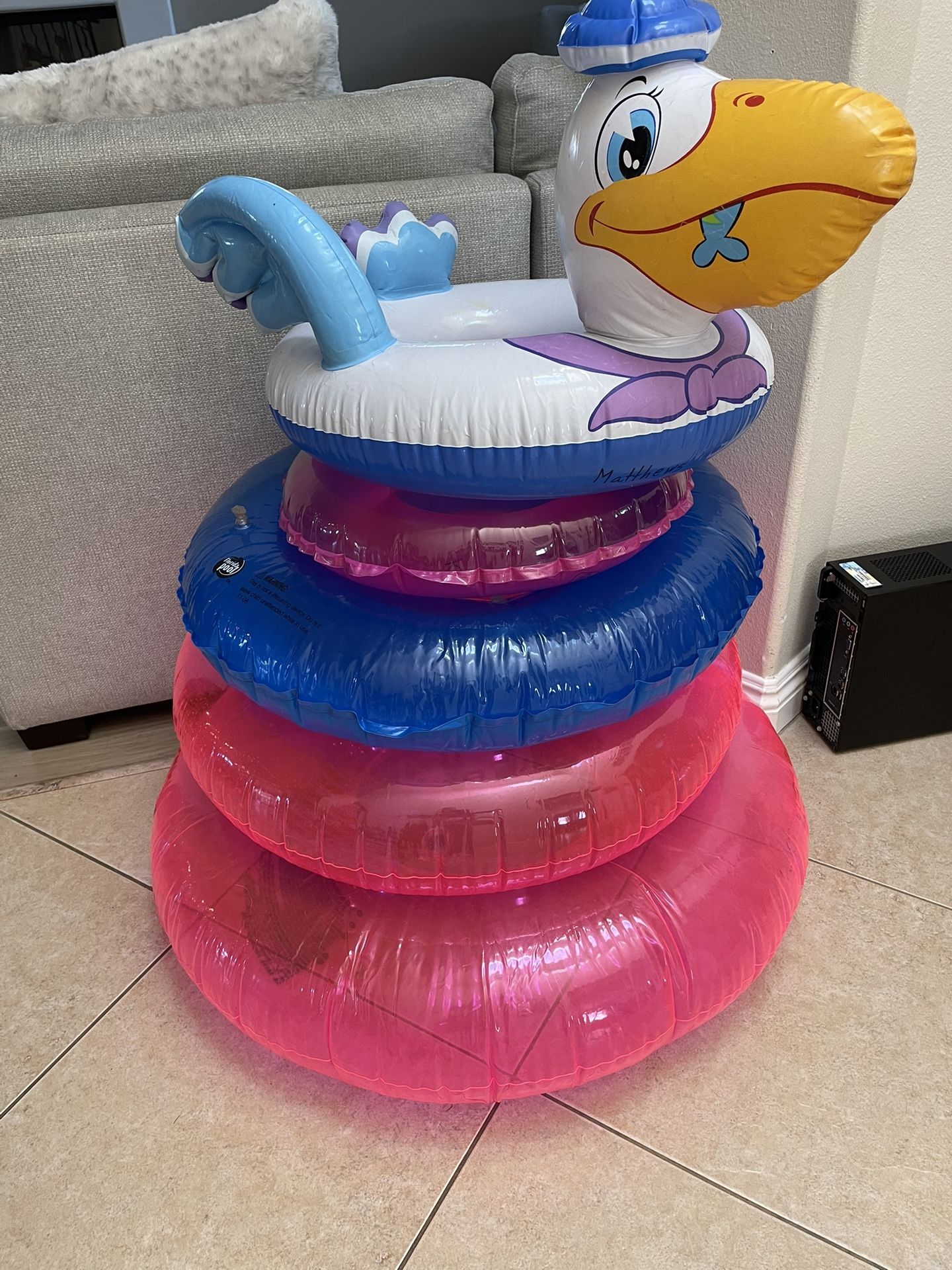 5 pool ring float toys for $10
