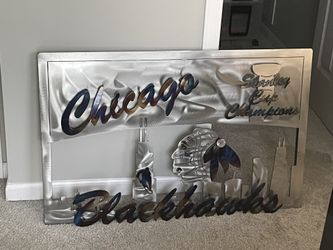 Chicago Blackhawks Stanley Cup Sign
