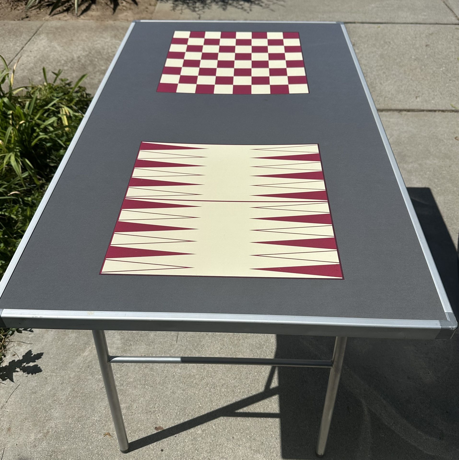 MacCabee Outdoor Folding Game Table w/ Carrying Bag