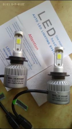 2Pcs Auto LED Headlight bulbs, Fogs, Or Daytime Running *Installation Not Included* *Just Plug & Play* *6 Months Warranty* 6500k 72W 8000LM Luces LED