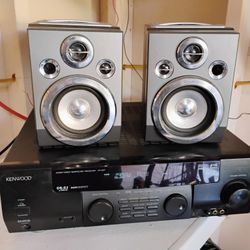 Kenwood Home Amplifier Receiver With Speaker Woofer Drivers( READ INFO)