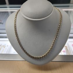 10k Gold Necklace 27.5 Grams 22 Long Layaway Available 10% Down If You Are Interested Please Ask For Maribel Thank You 