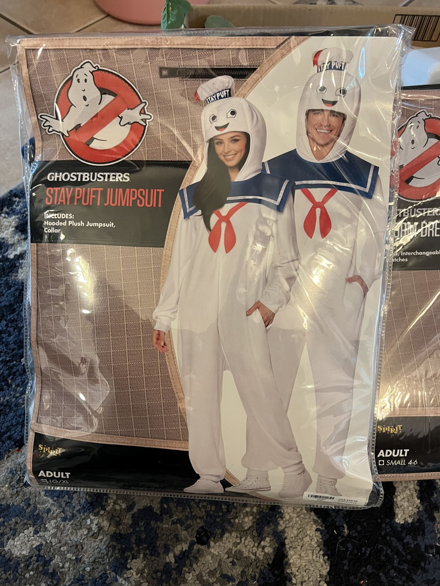Ghostbusters Hooded Plush Stay Puft Jumpsuit