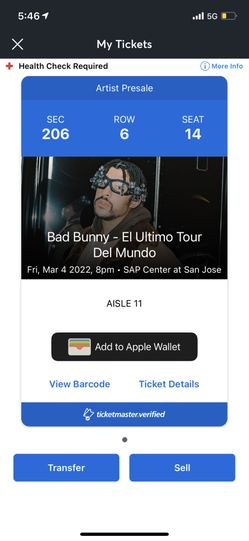 Selling Ticket Best Offer Takes It