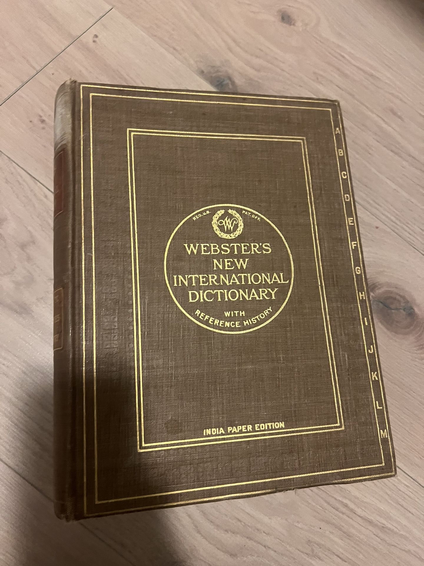 Antique almost 100 years old Webster’s dictionary