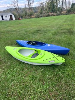 Pair of Single Kayaks - Pelican & Old Town Otter