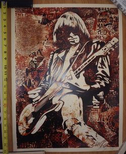 Obey Giant Shepard Fairey Johnny Ramone Punk Rock Signed Print Art