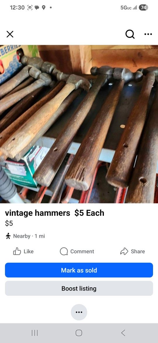 Hammers $5 Each
