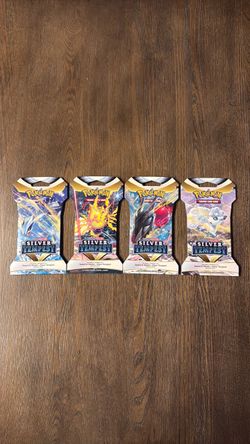 Pokemon Silver Tempest Sleeved Packs Art Set