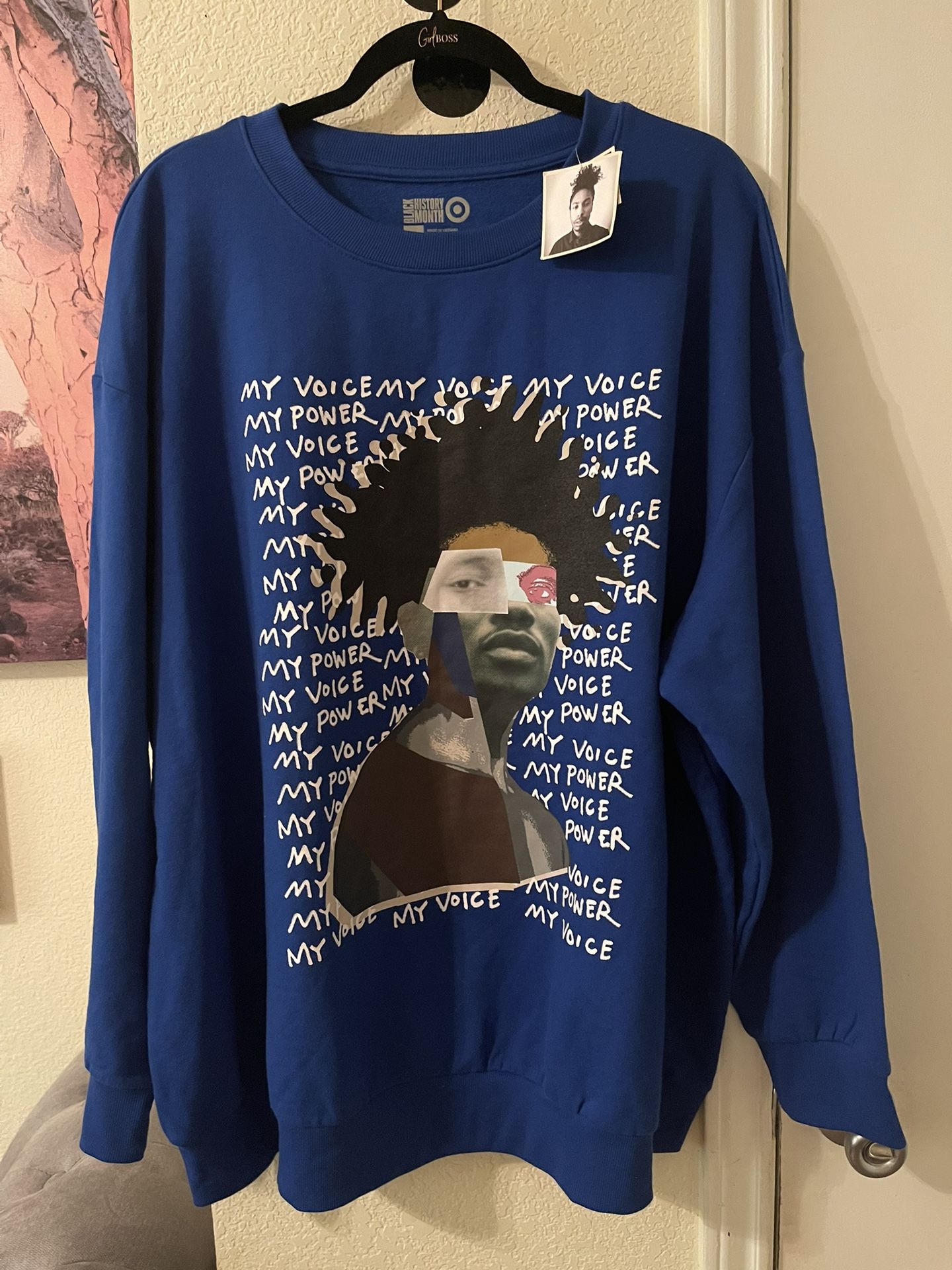 Plus Size Blue Unisex Graphic sweatshirt size 3X NEW