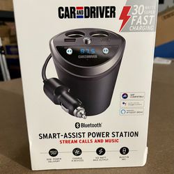 Car and Driver Smart Bluetooth FM Transmitter for Car w/ Alexa, Google, Siri