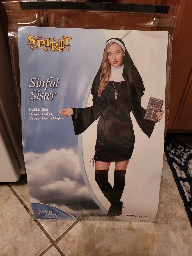 Nun Costume Brand New Med/large New In Package