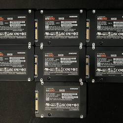 Samsung EVO 500GB 2.5” SSDs