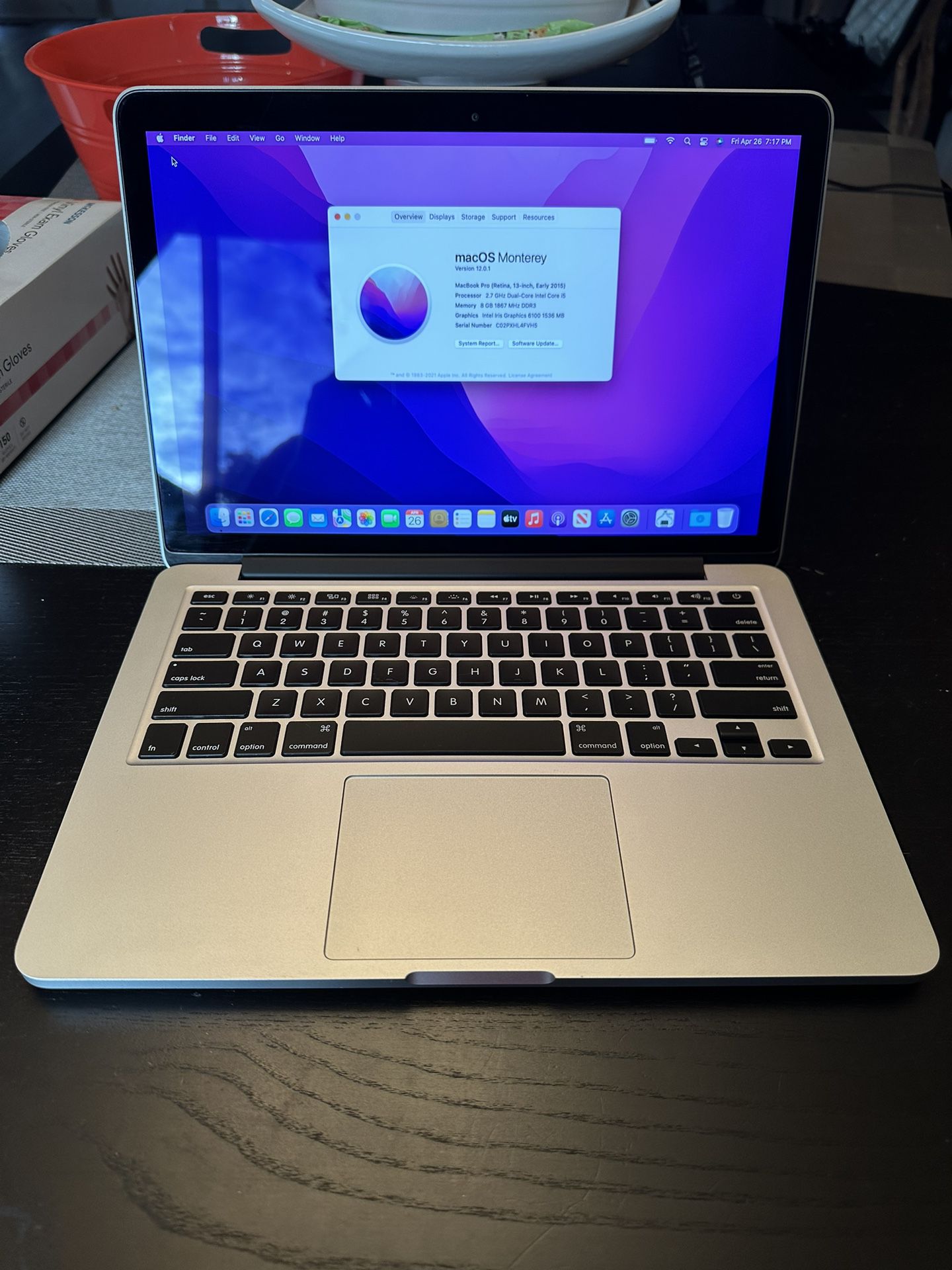MacBook Pro 13inch 2015 I5 8gb Ram 128ssd 