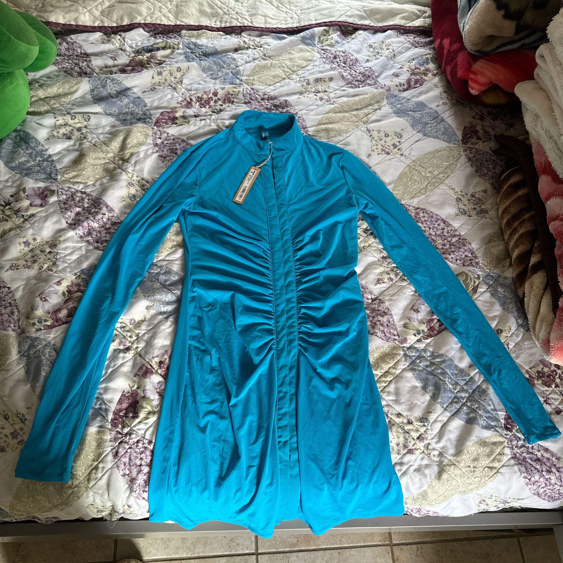 Skims long sleeve Rushed Dress