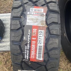 1. - NEW TIRE LT285/65/18 NITTO TIRE $275 CASH OBO 