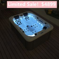 3 Person Outdoor Hydrotherapy Bathtub Hot Bath Tub Whirlpool SPA SYM6016 - 51 Jets 2HP Clearance Sale