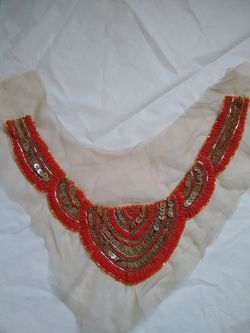Applique fabric arts and crafts sewing neck piece