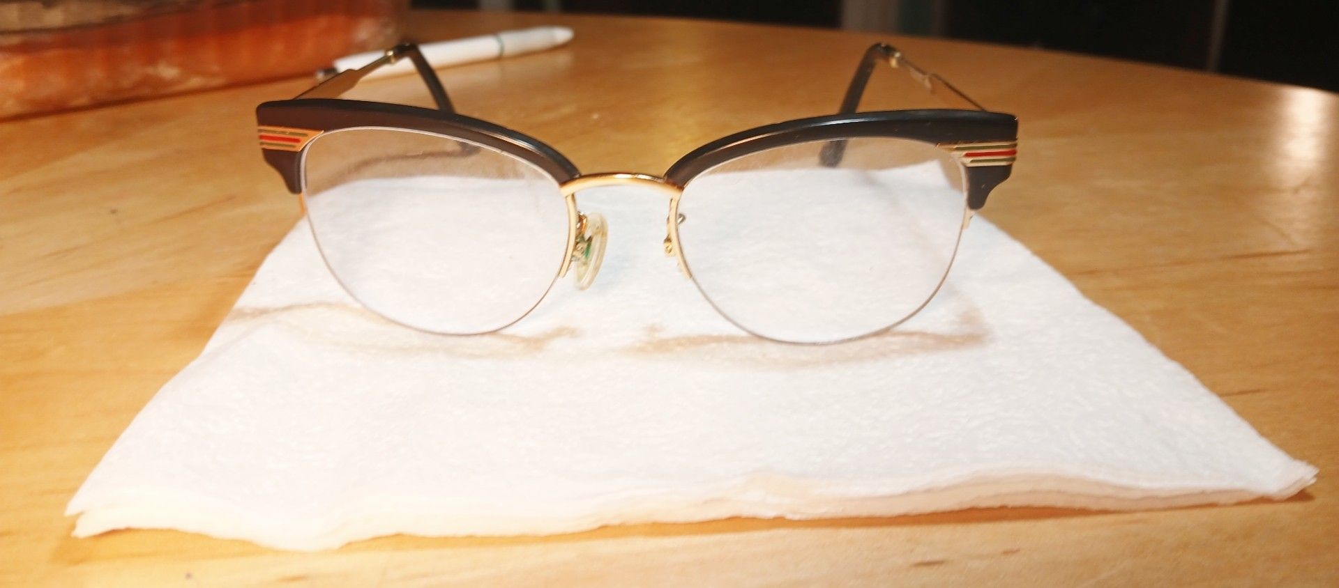 Gucci Prescription Glasses Frames GG0201O Havana/Gold