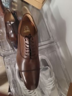 Brown Leather Cap-Toe Oxford Dress Shoe
