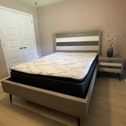 Queen Size Mid-century Modern Set (5pcs)