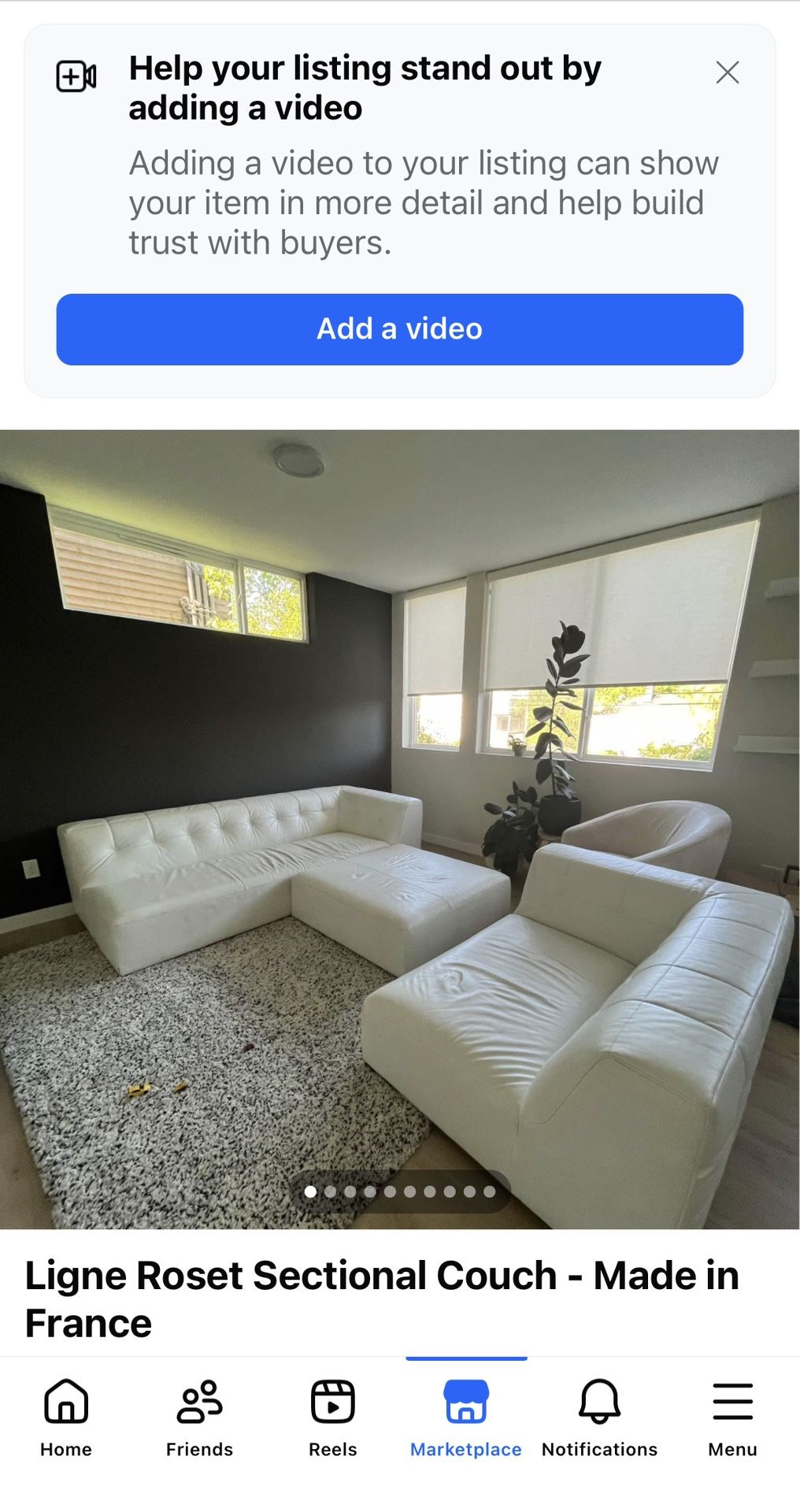 Lignet Roset Sectional Couch 