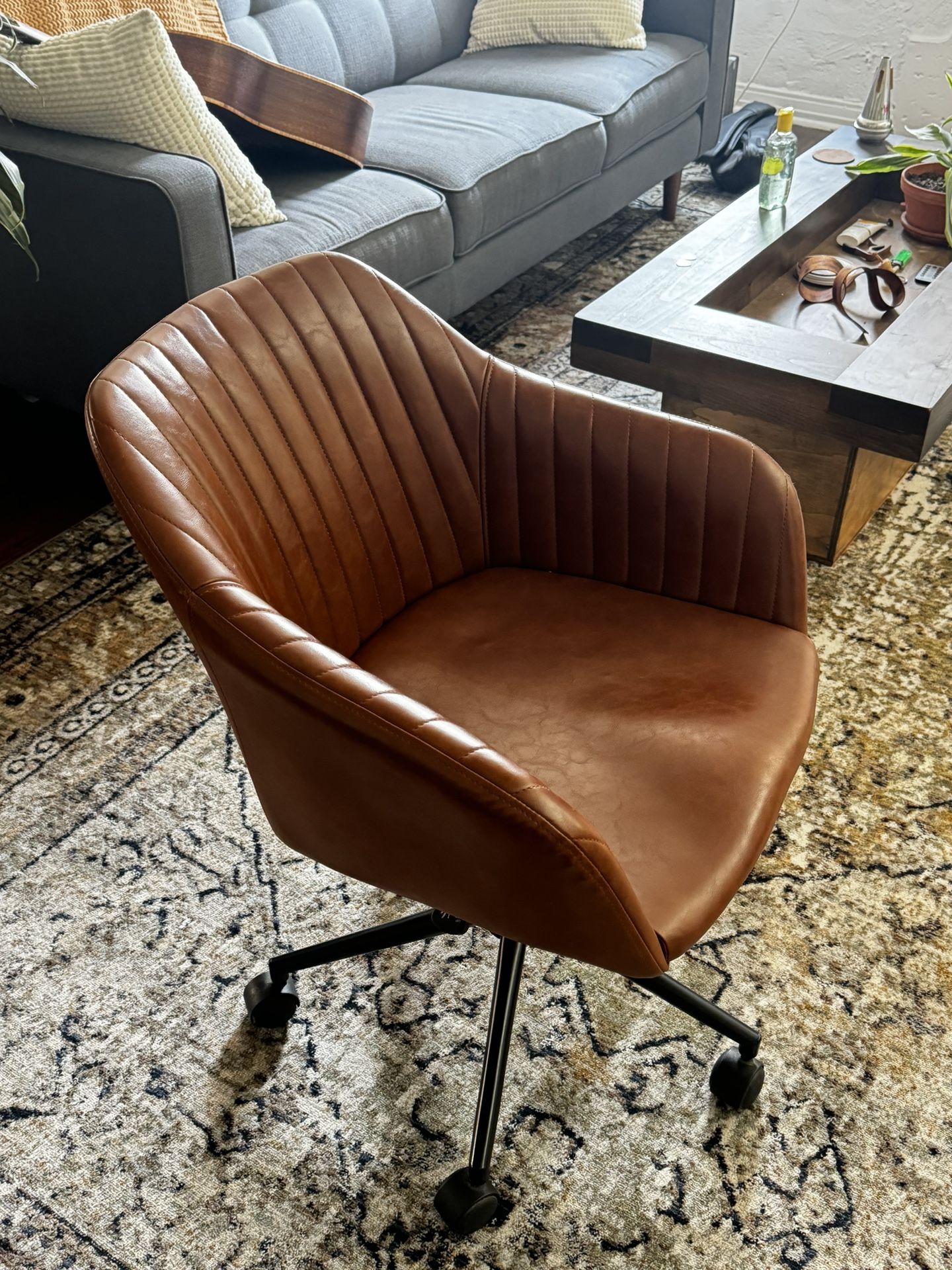 Flannigan PU Task Chair by Greyleigh