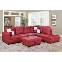BRAND NEW SECTIONAL COUCH WITH OTTOMAN IN ORIGINAL BOX