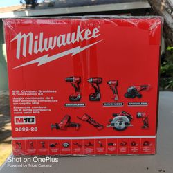 Milwaukee M18 Compact Brushless 8- tool combo kit.