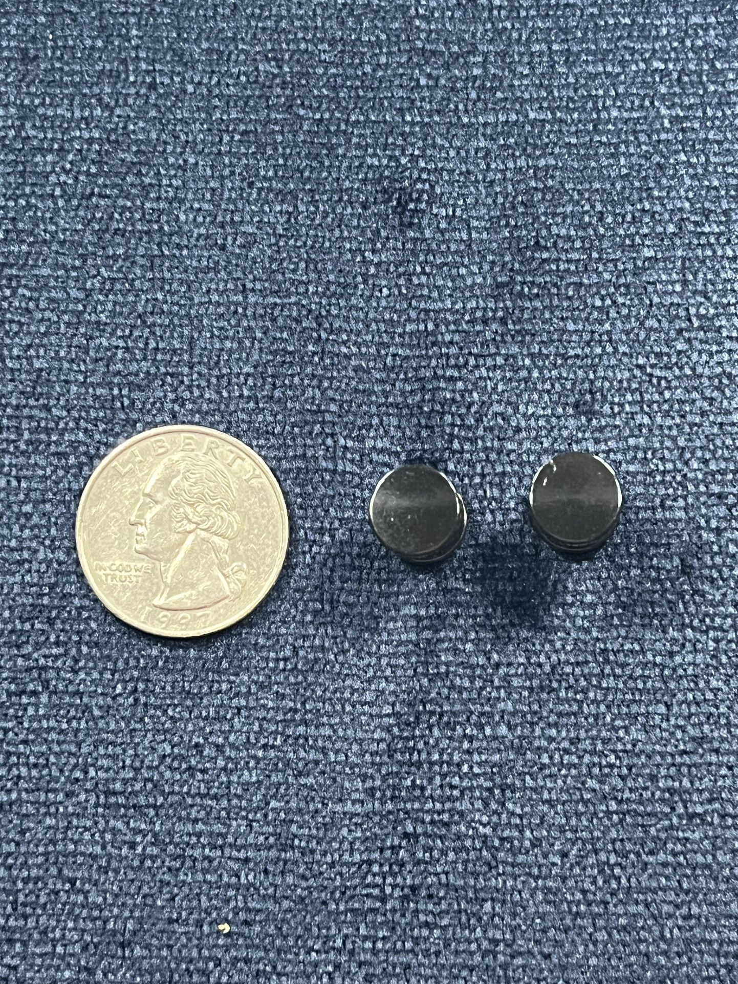 Black Faux Plug Earrings