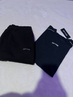 DFYNE Black Shorts and T-Shirt Set