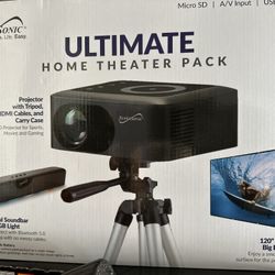 Supersonic Ultimate Soundbar Projector Combo with Bluetooth and RGB LED Lights