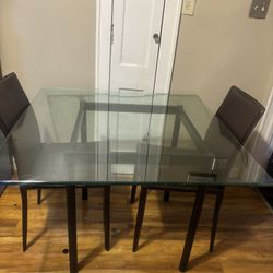 Glass Kitchen Table 