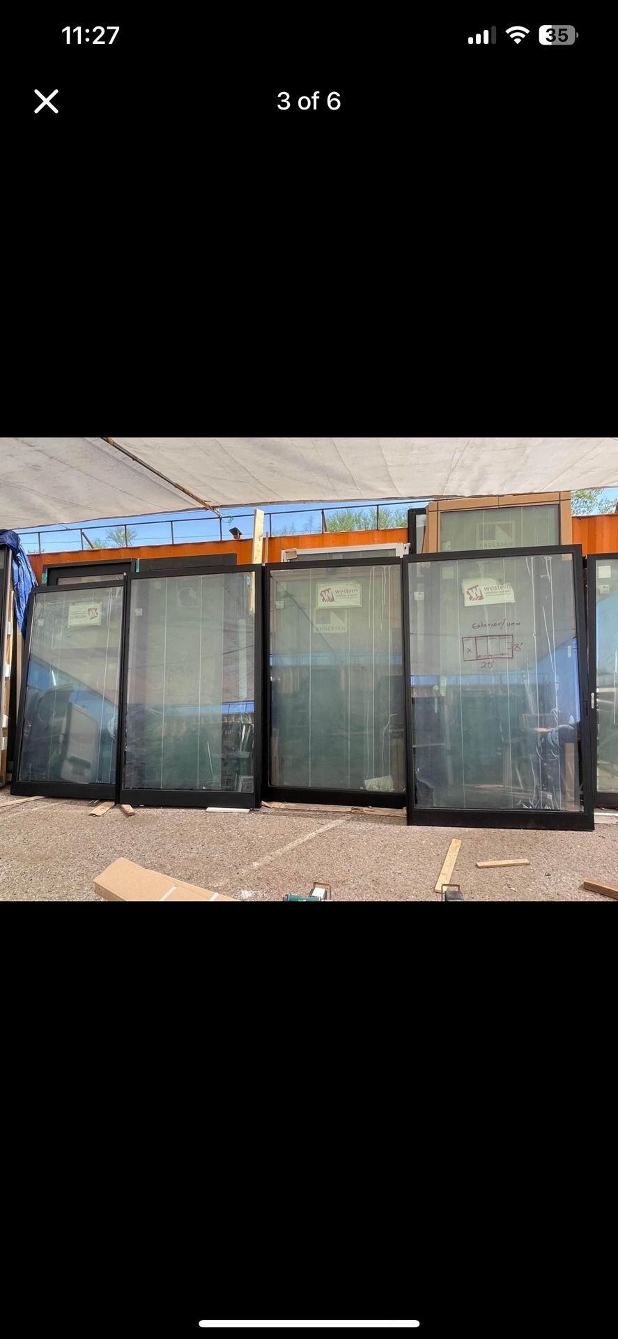 Multi Sliding Glass Doors 20’x8’ Cash $18,750