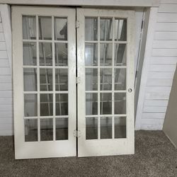 Real Wood Glass Bay Doors
