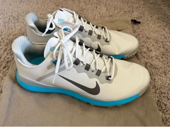 Nike Tiger Woods TW '13 Photon Dust Iron Grey Blue Lightning sz 13 Men