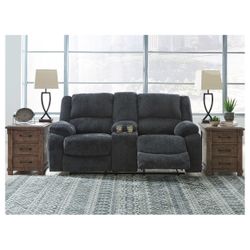 FIRM PRICE $599 Draycoll DBL Rec Loveseat w/Console by Ashley in Original Box. Pick up only.